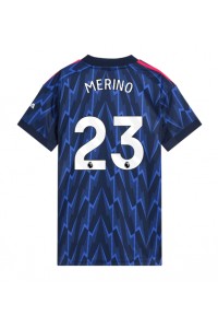 Arsenal Mikel Merino #23 Jalkapallovaatteet Naisten Vieraspaita 2025-26 Lyhythihainen